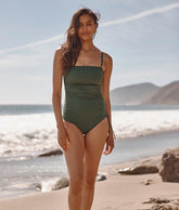 The DreamDrape Cinched Bandeau - Olive