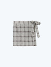 The Wrap Cover-Up Skirt - Modern Plaid in White Sand